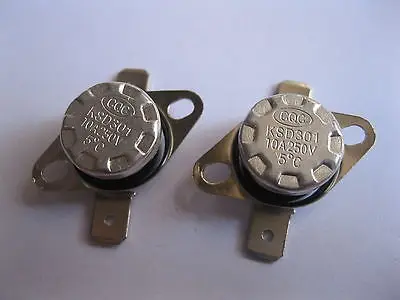 

15 pcs Temperature Switch Thermostat 5 C N.O. KSD301 Normal Open