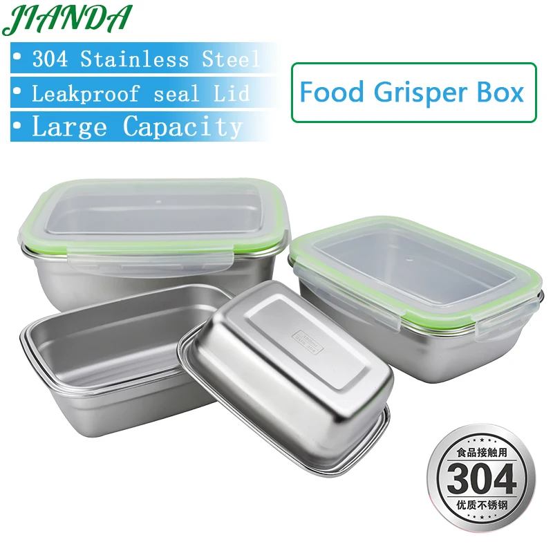 Японский Портативный Ланч бокс для детской школы 304 Нержавеющая Сталь Bento коробка