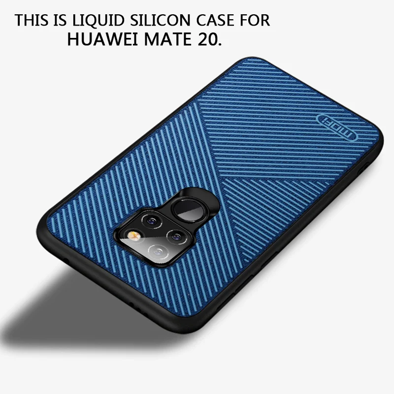 Mate 20 Pro чехол Mofi для huawei mate 20 чехол-накладка для huawei mate 20 чехол противоскользящая Нескользящая Задняя Крышка нескользящая зеленая - Цвет: Mate 20 Blue