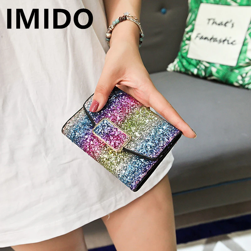 IMID2019 брендовые летние взрыв блесток сечение Цвет изменение карты короткие