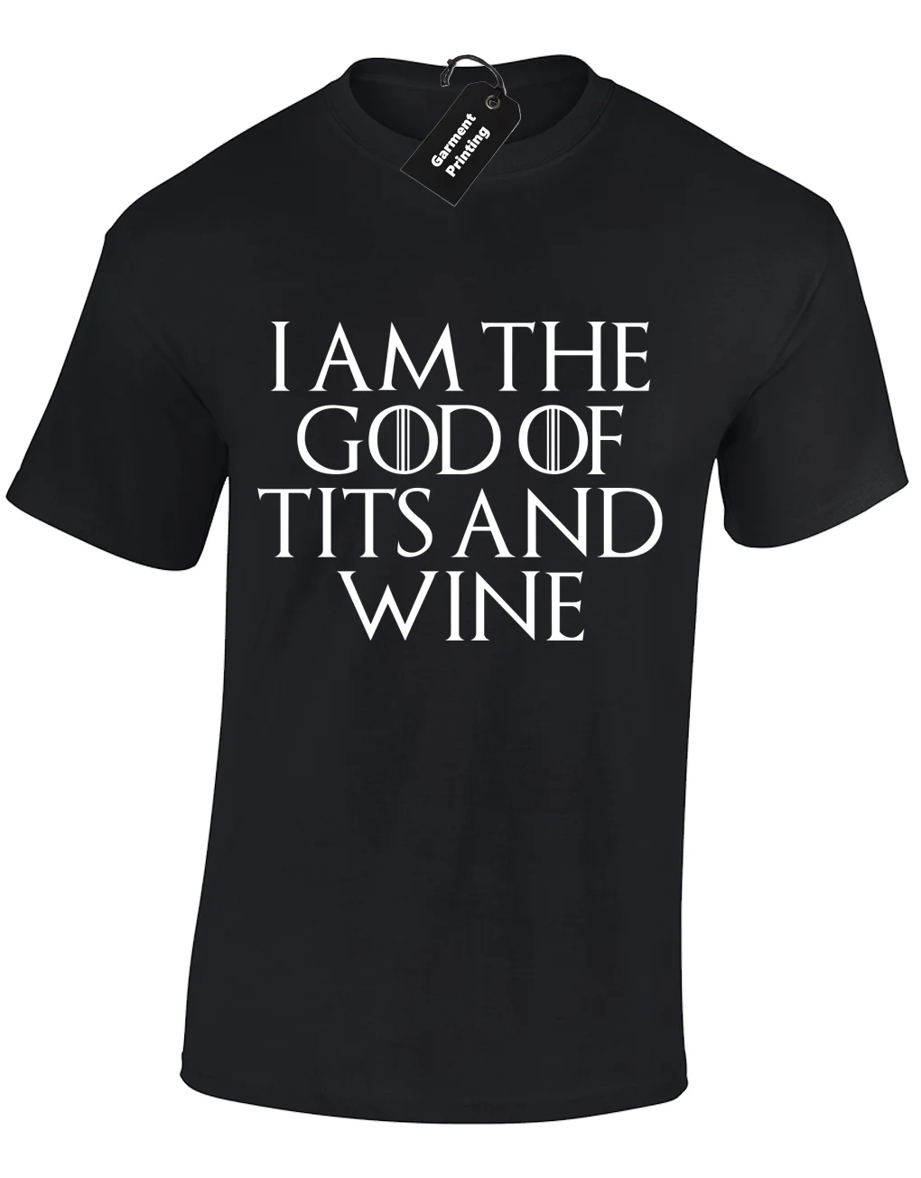 IM THE GOD OF TI * S AND WINE Мужская футболка с принтом игры снежного Тириона снежных