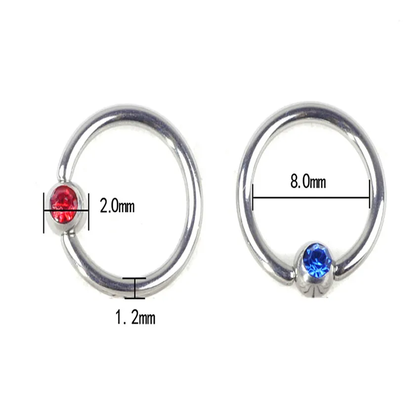 Пирсинг для пирсинга пирсинг бровей в нос сосков губ кольцо украшения 18 г 5 шт. |