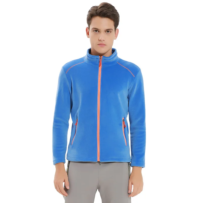 Осенне зимняя теплая флисовая куртка ветрозащитная для кемпинга походов охоты