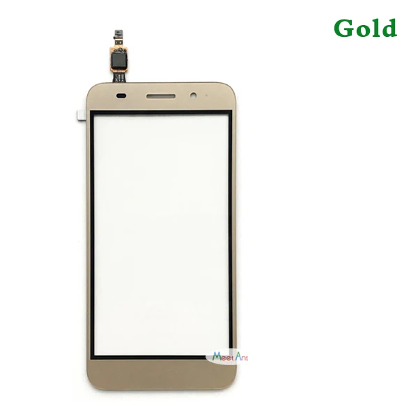 Высокое качество для Huawei Y3 CRO-U00 CRO-L02 CRO-L22 сенсорный экран дигитайзер Датчик внешняя стеклянная панель объектива сенсорного экрана для Y5 lite - Цвет: Gold No Tool
