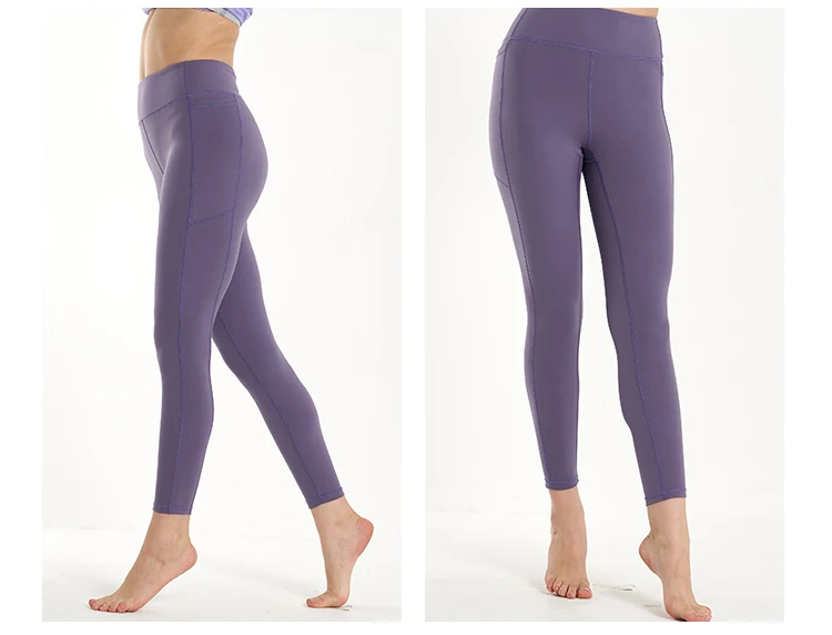 Women's High Waist Tummy Control Workout Leggings Phone Pocket Running Yoga Pants Super Slim Stretchy Gym