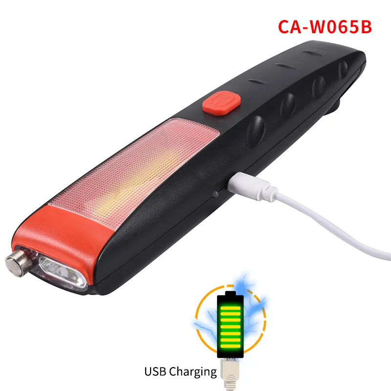 

COBA mini work light usb rechargeable cob work lamp rotated adjustable magnetic plastic hook waterproof 2 bulbs search light