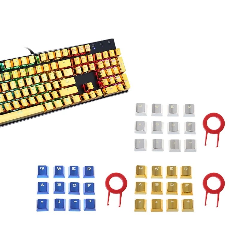 Металлическое покрытие PBT DIY 12 Keycaps для механической клавиатуры с keycap