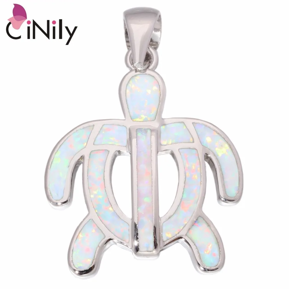 Подвеска CiNily Created белая синяя огненная Опаловая с серебряным покрытием оптовая