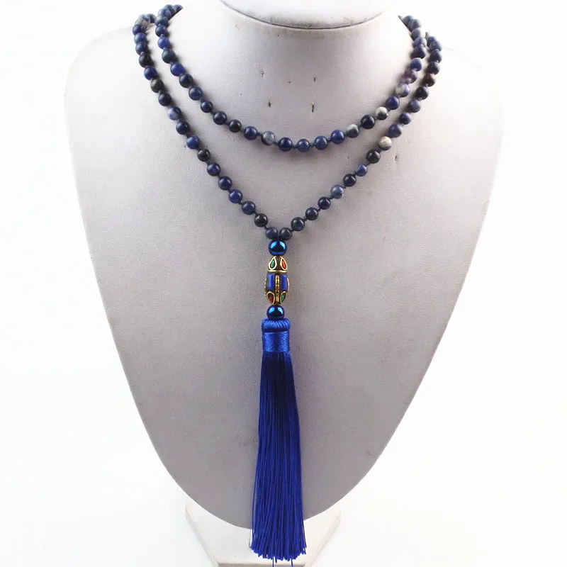 (Бесплатная доставка) 6 мм круглые бусины из кальция непальский гематит кисточка