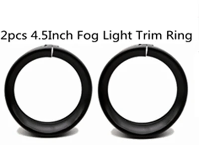 2pcs 4.5inch Black Yait 7 дюймов отделка для передней фары кольцо 4,5 дюймов сигнал поворота противотуманная фара отделка кольцо для туринга Road King Electra Glide - Цвет: 2pcs 4.5inch Black