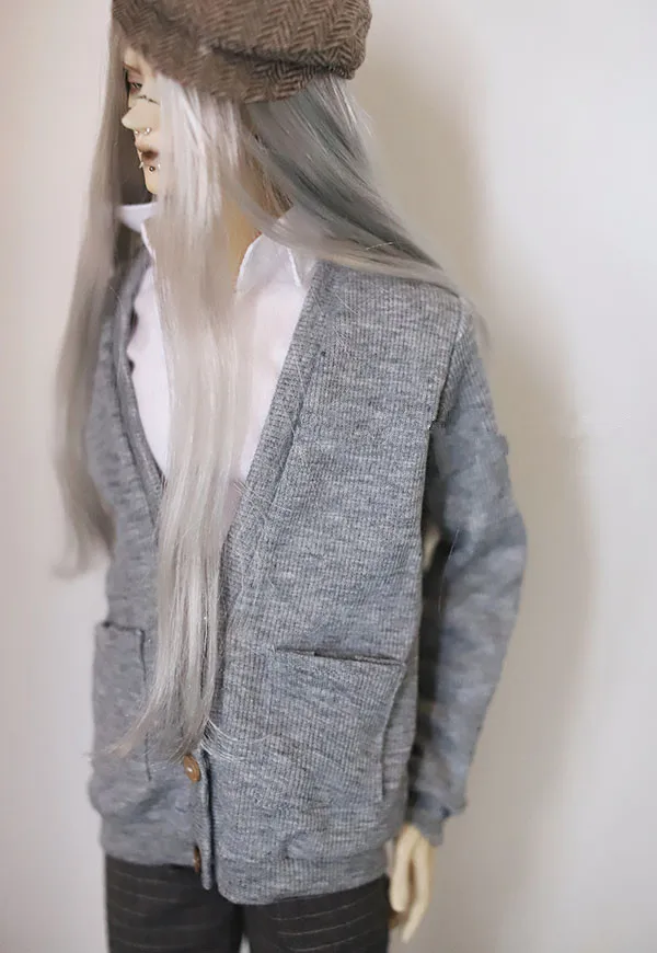 BJD кукольная нить V пальто кардиган для 1/3 1/4 SD MDD Размер куклы серый цвет