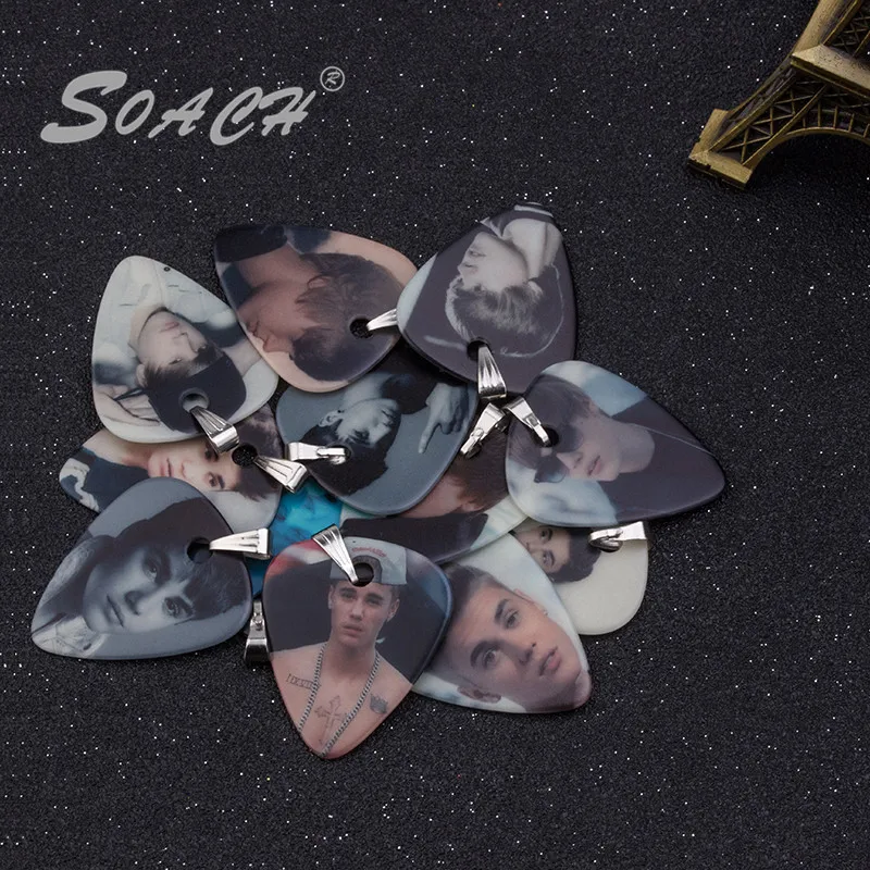 SOACH 1 0 мм новое ожерелье для гитары звездный узор цепочка гитары|guitar pick necklace|guitar