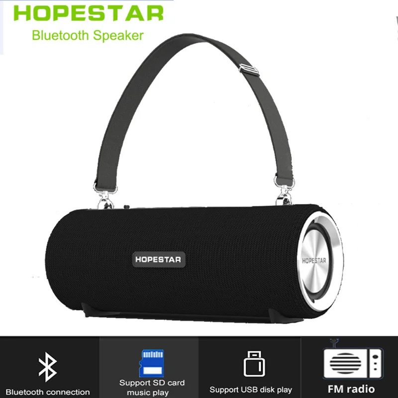 Hopestar Беспроводная Bluetooth колонка водонепроницаемая портативная для улицы бумбокс