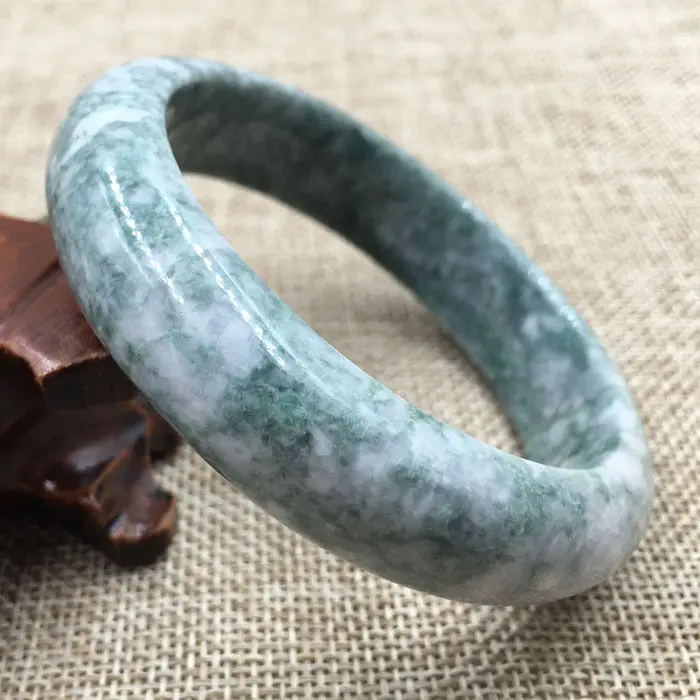 61 мм Сертифицированный Класс &quotА&quot Естественный Зеленый Жадеит Нефрита