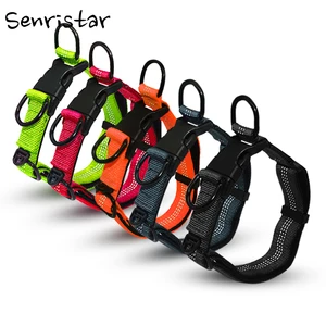 Нейлоновый ошейник для собак средних и крупных пород длиной 3 м, светоотражающий мягкий ошейник для собак, прочный, безопасный ошейник для больших собак, аксессуары для домашних животных