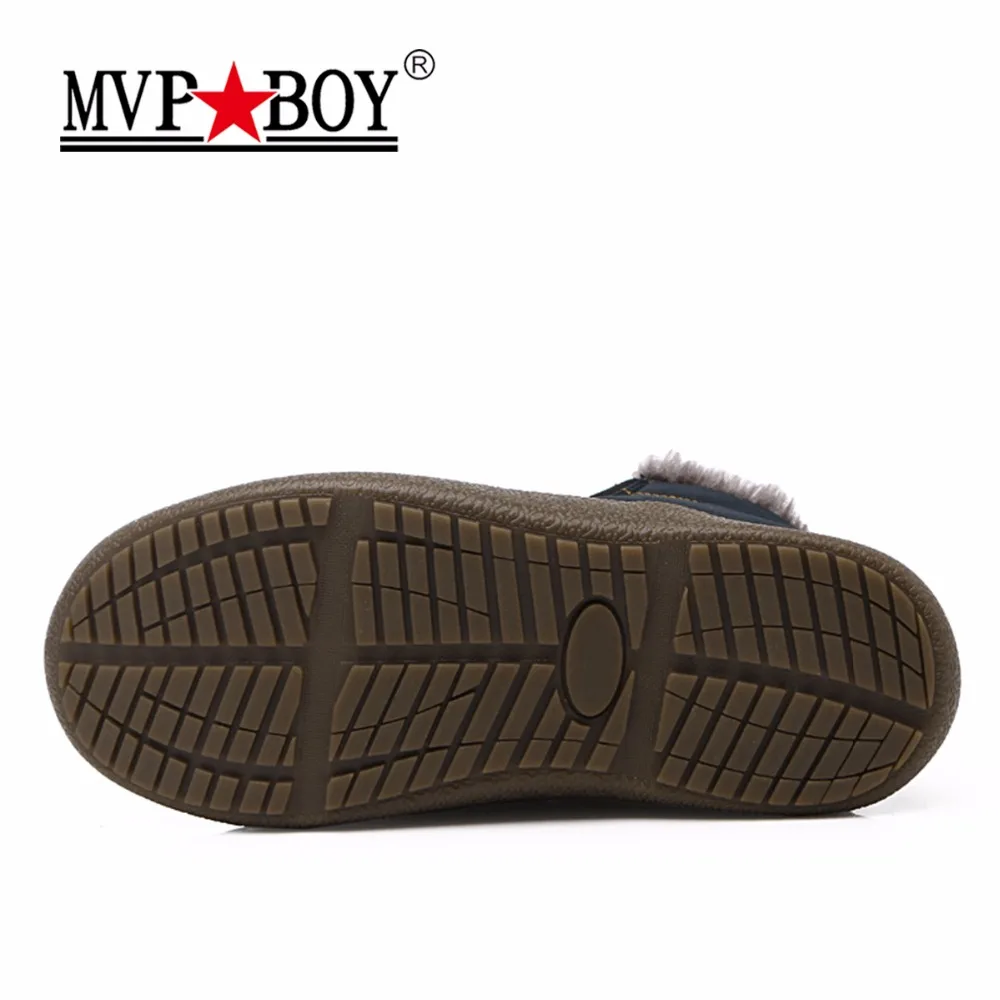 MVP BOY Big Size Winter Men Snow Shoes Man Boot Lightweight Ankle Boots Warm Waterproof Mens Rain 2017 New Furry | Обувь