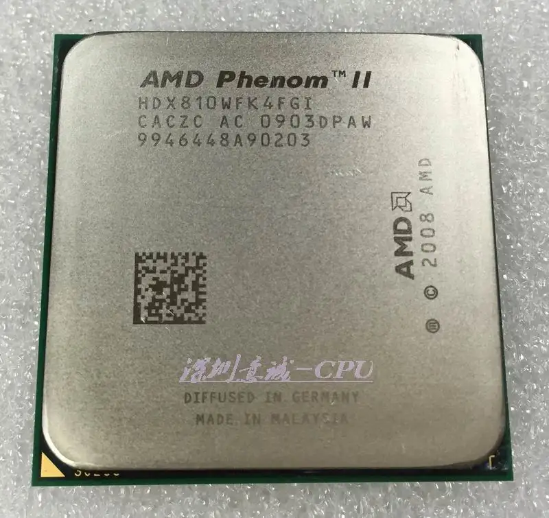 Amd phenom ii x4 810 (2.6 ГГц/4 МБ/4 ядра/socket am3/938-контактный) hdx810wfk4fgi настольных процессоров