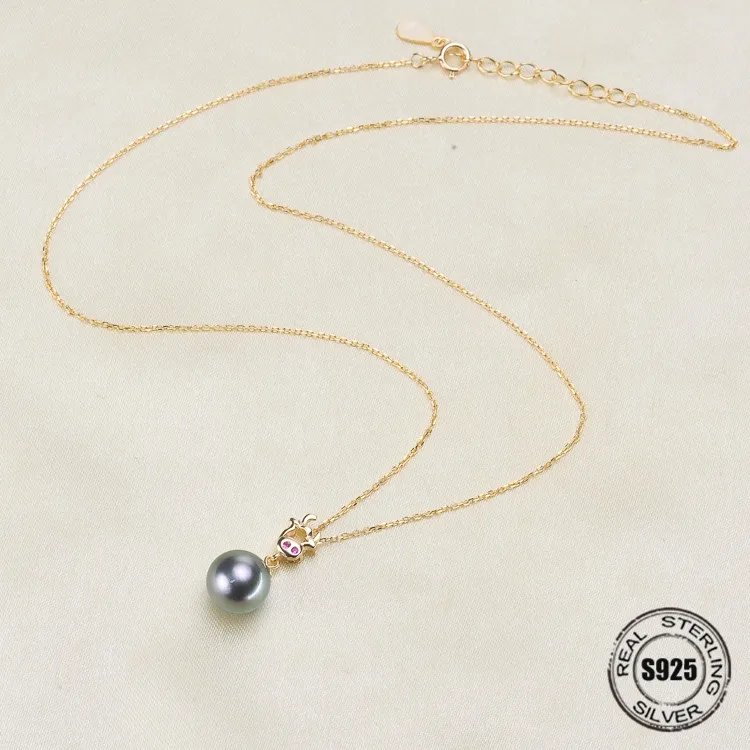 

Necklace Pendant Findings S925 Sterling Silver Necklace Chain Settings Jewelry Parts Fittings Jewelry Making Charm Accessories