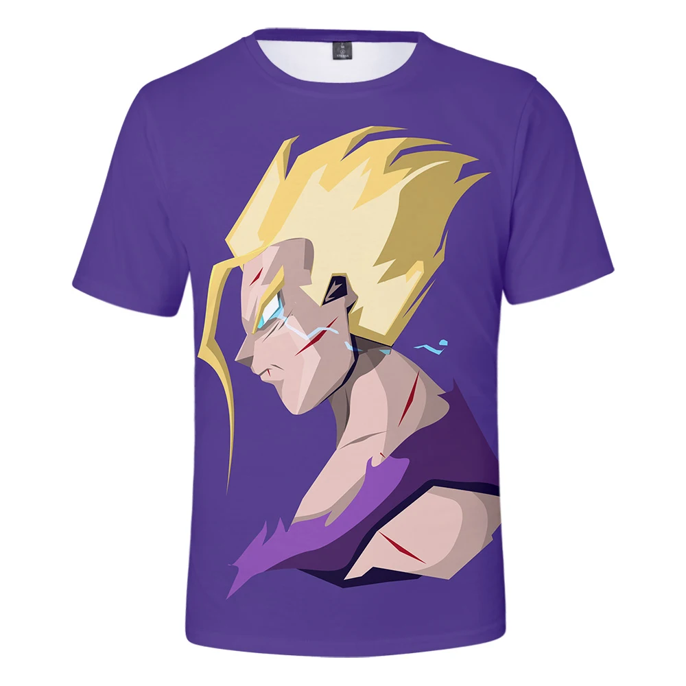 Горячая аниме Dragon Ball 3D футболка для мужчин с коротким рукавом лето Прохладный