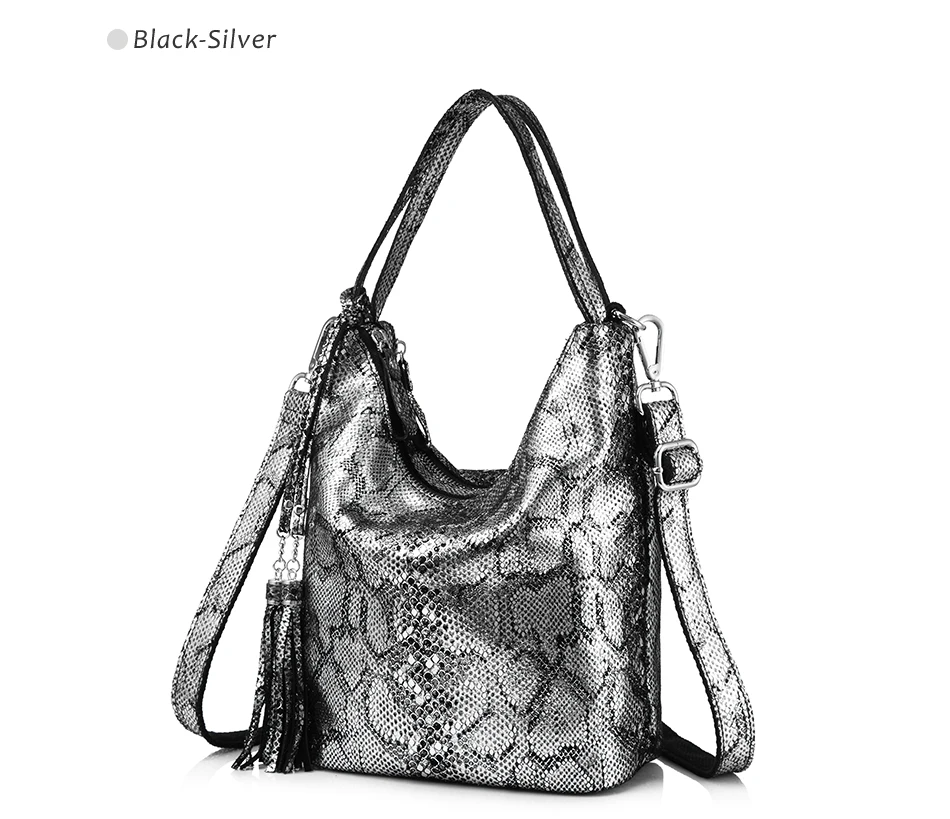 REALER, женская сумка из натуральной кожи, женская большая сумка через плечо, женская сумка-мессенджер, вместительная сумка с кисточкой, серебристая/розовая