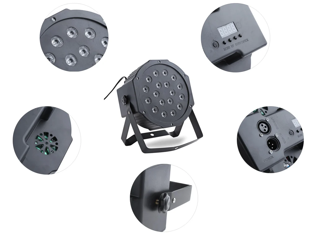 Новый 2 предмета профессиональный светодиодный сценический свет LED PAR-прожектор