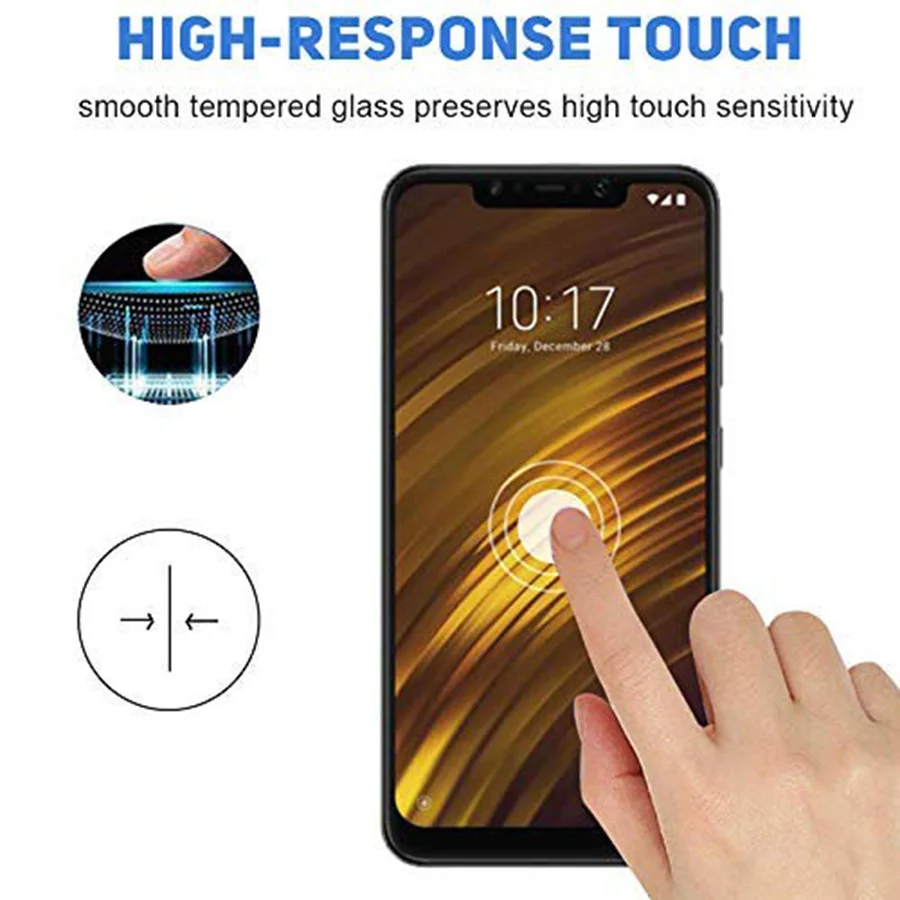 2.5D Закаленное стекло премиум класса для Xiaomi A1 Pocophone F1 Mi 8 SE A2 Lite redmi Note 5 Pro S2 защита