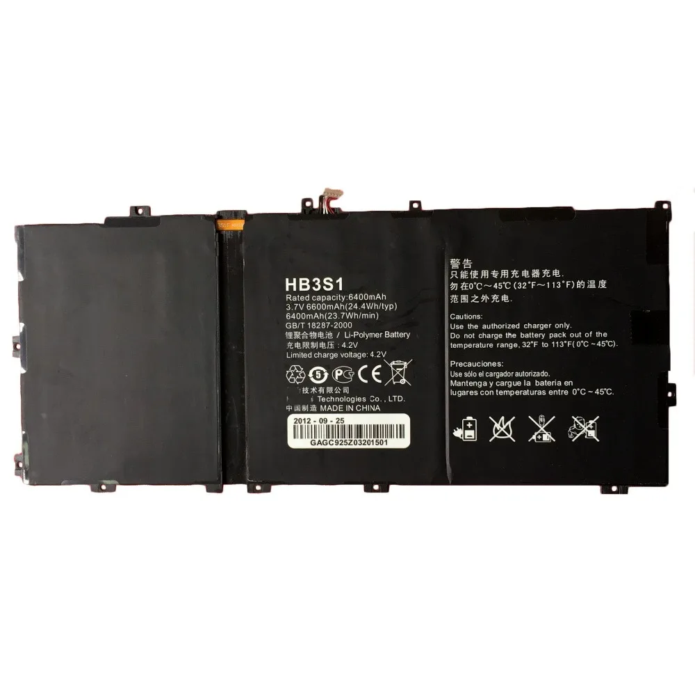 Аккумулятор HB3S1 6400 мАч для планшета Huawei MediaaPad 10FHD 10Link S10 S101U S102U|battery for huawei|battery