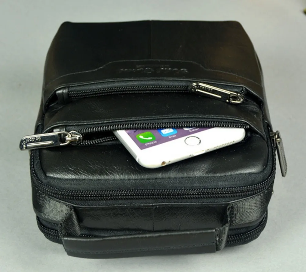 Для мужчин модные сумки пояса из натуральной кожи первый слои коровьей Crossbody