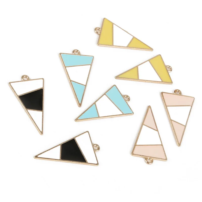 Цинковый сплав металлическая эмаль цветная контрастная перегородка треугольная