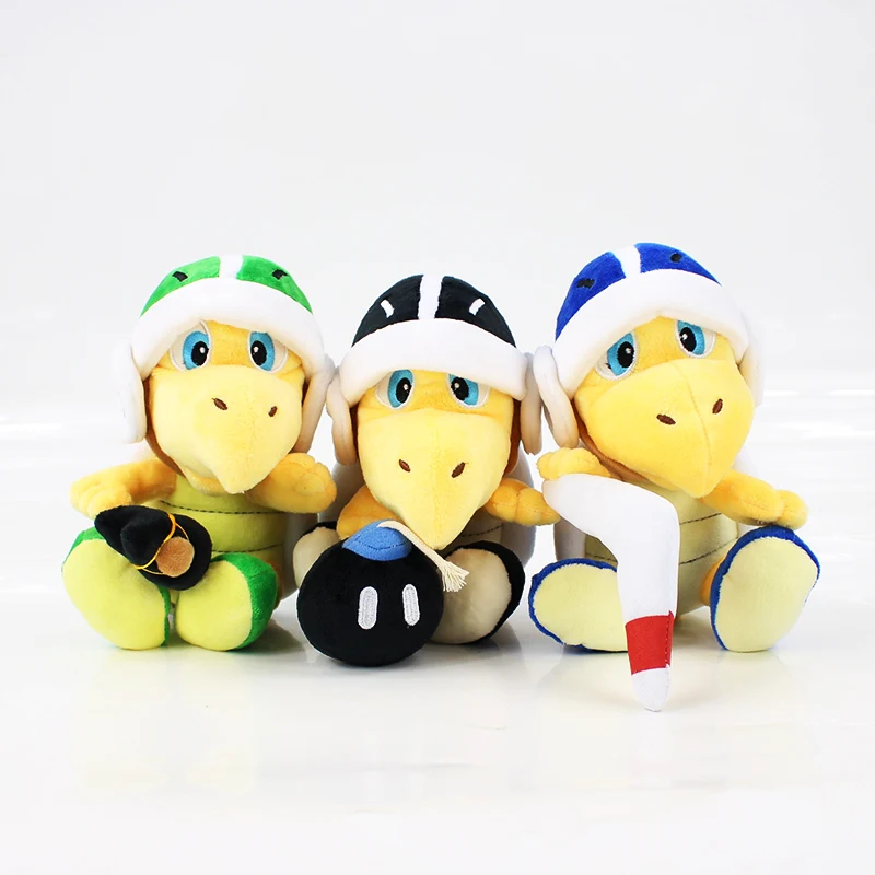 18 см Супер Марио Bros Плюшевые Koopa Troopa молоток Бумеранг Мягкие плюшевые игрушки куклы детские подарки