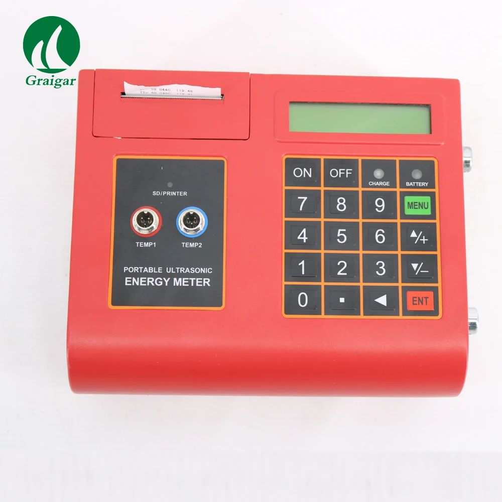 

TUC-2000E Portable Ultrasonic Flow Meter Flowmeter Temperature Heat Meter with Medium transducer TM-1 High Accuracy measuring