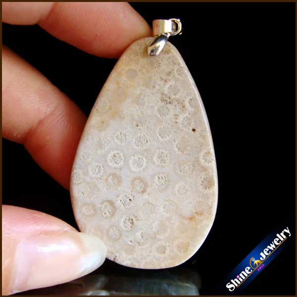 Women Bijoux Jewelry Natural Cabochon Coral Fossil Stone Chrysanthemum Pendant Beads Fit Necklace Gift Leather Choker CS021 | Украшения и