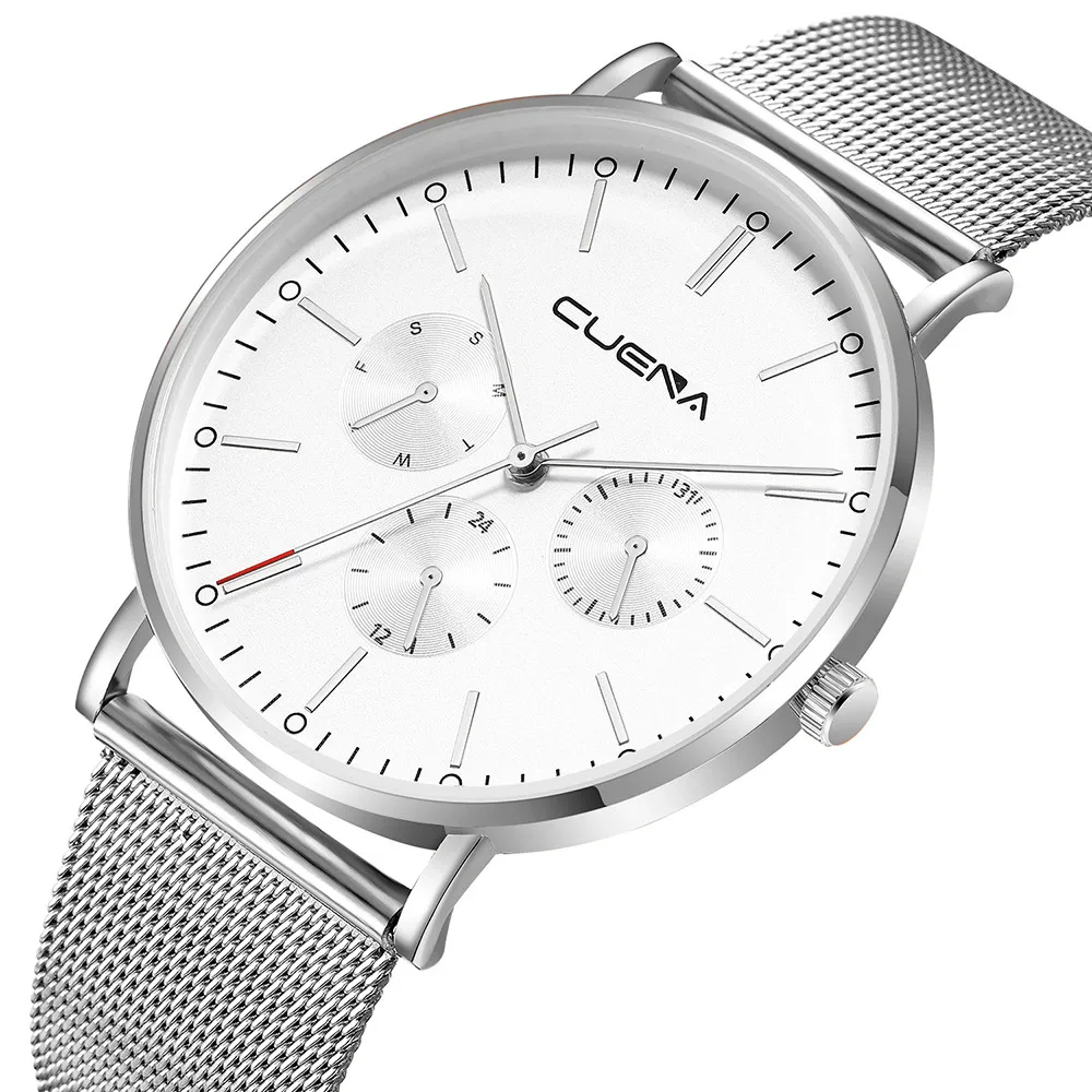 Reloj hombre модные водонепроницаемые мужские часы relogio masculino тонкие сетчатые стальные минималистичные наручные часы montre homme мужские часы