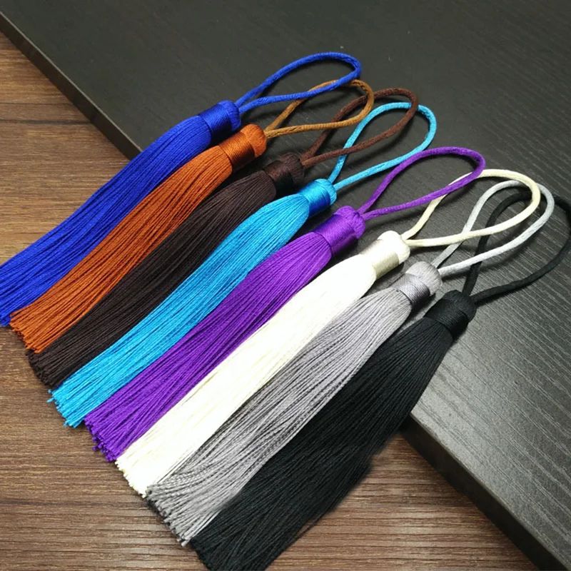 2 шт./лот 12 см веревка с кисточками шелковая кисточка декоративные кисточки для