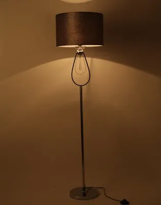 Modern minimalist LED crystal floor lamps living room bedside lights European creative LED vertical lights with fabric lampshade - Цвет абажура: B