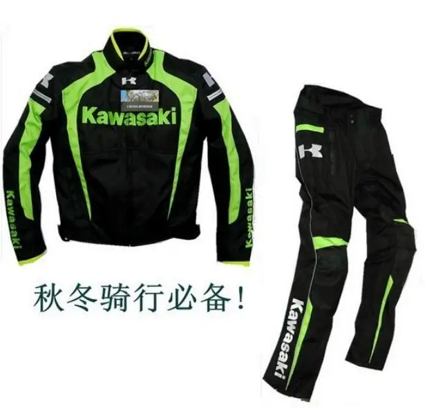 Коллекция KAWASAKI облегающая куртка из ткани Оксфорд мотоциклетные куртки и