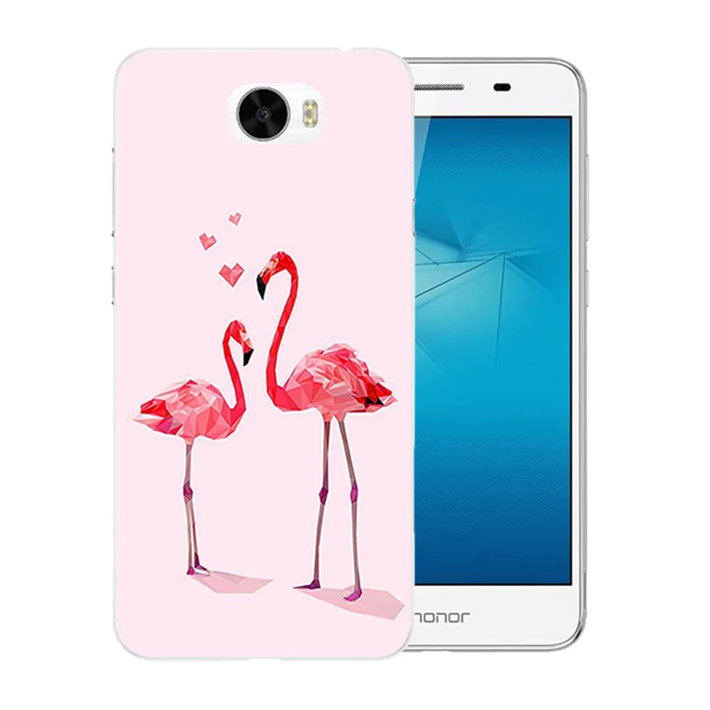 Роскошный мягкий чехол для телефона Huawei Y5ii Y52 с рисунком Фламинго 5 0 дюйма