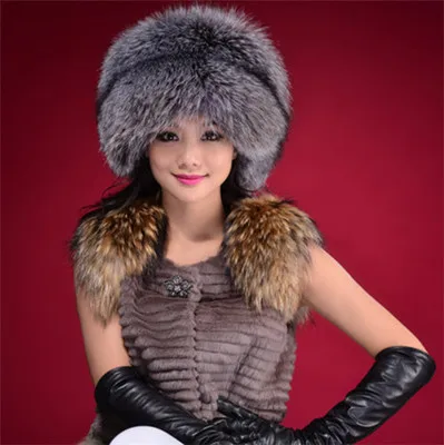 MPPM женские зимние сапоги с настоящим натуральным лисьим мехом шляпа 100%