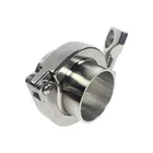 Сварной наконечник для санитарной фланцевой трубы 38 мм 51 мм + тройной зажим + ПТФЭ или силиконовая прокладка из нержавеющей стали SUS SS 304 triclamp