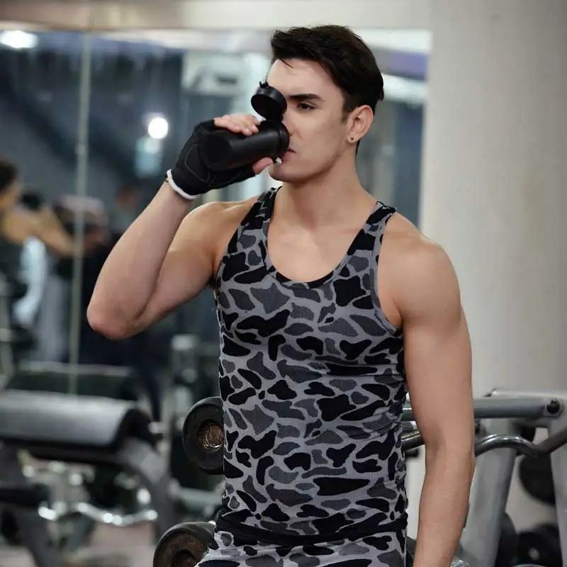 Мужская спортивная майка для занятий фитнесом и VA40|Беговые жилеты| |