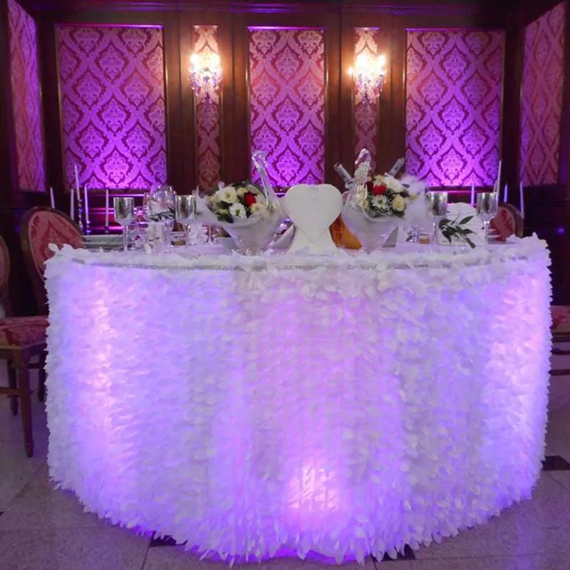 Свадебная Декоративная скатерть цвета шампанского ткань сделай сам из тафты с