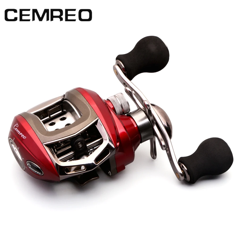 Cemreo fishing reel 11BB 6.3:1 golden red blue color available EVA handle baitcasting tackle | Спорт и развлечения