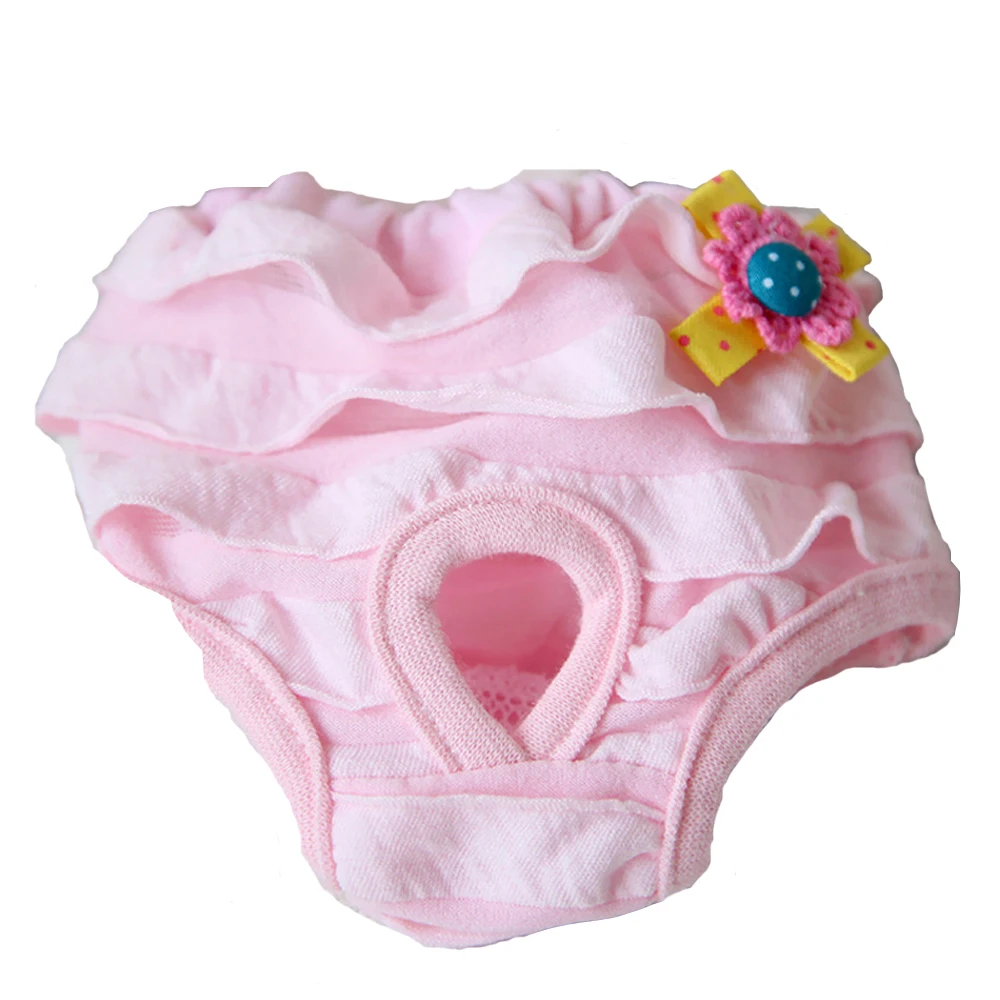 Трусики для домашних животных гигиенические трусики с кружевом маленьких собак |