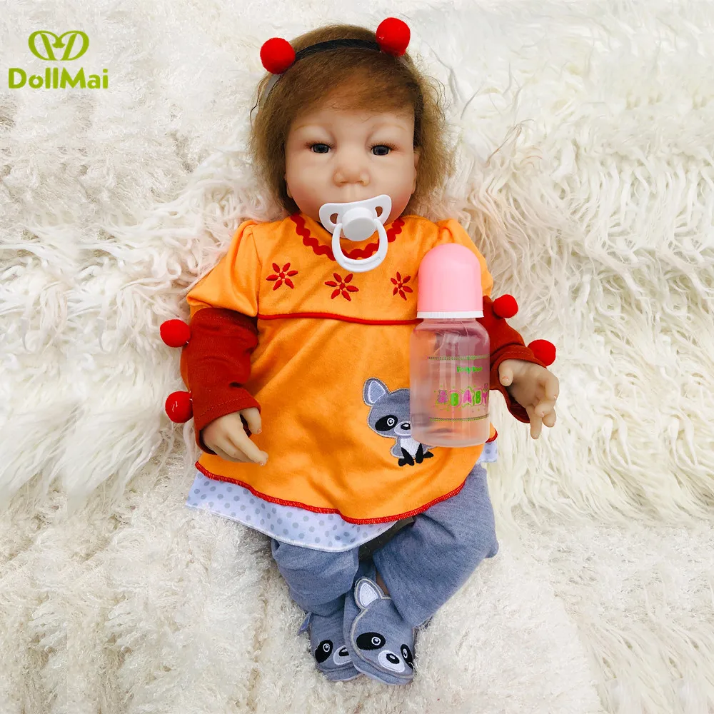 Reborn baby doll для девочек игрушки 18 &quot45 см мягкие силиконовые куклы хэндмейд