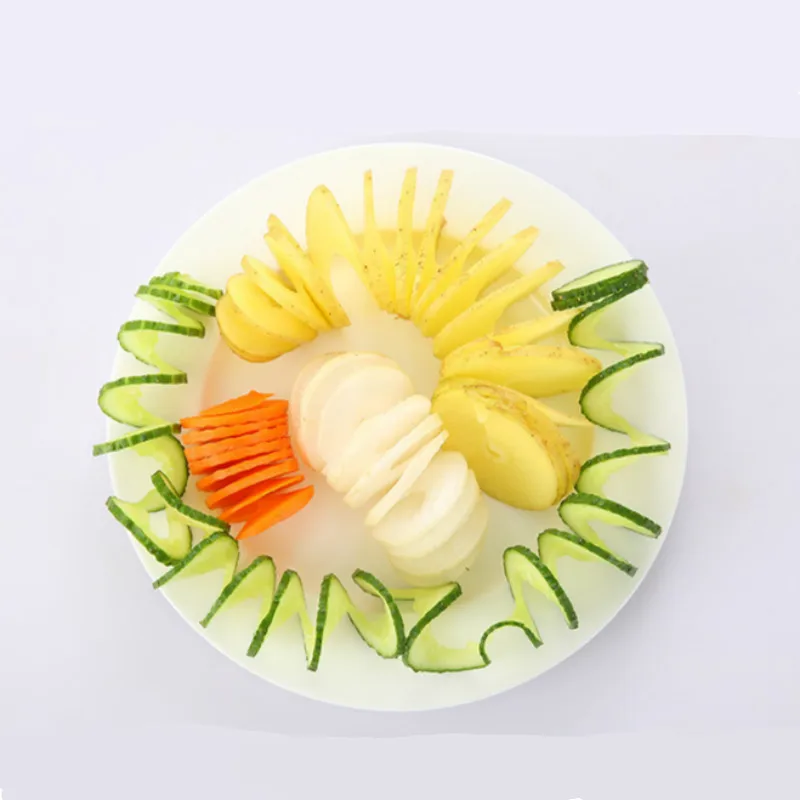 Спиральный слайсер для моркови и картофеля, ручной резак для овощей, кухонные инструменты, аксессуары, домашние гаджеты, спиральный измельчитель нож