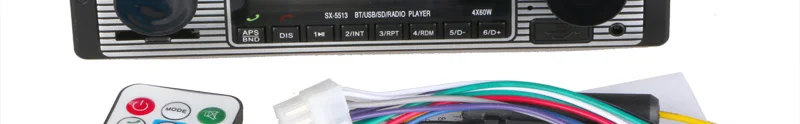 12 В автомобильный Радио плеер Bluetooth Стерео FM MP3 USB SD AUX аудио Авто Электроника Авторадио 1 DIN oto teypleri радио para carro
