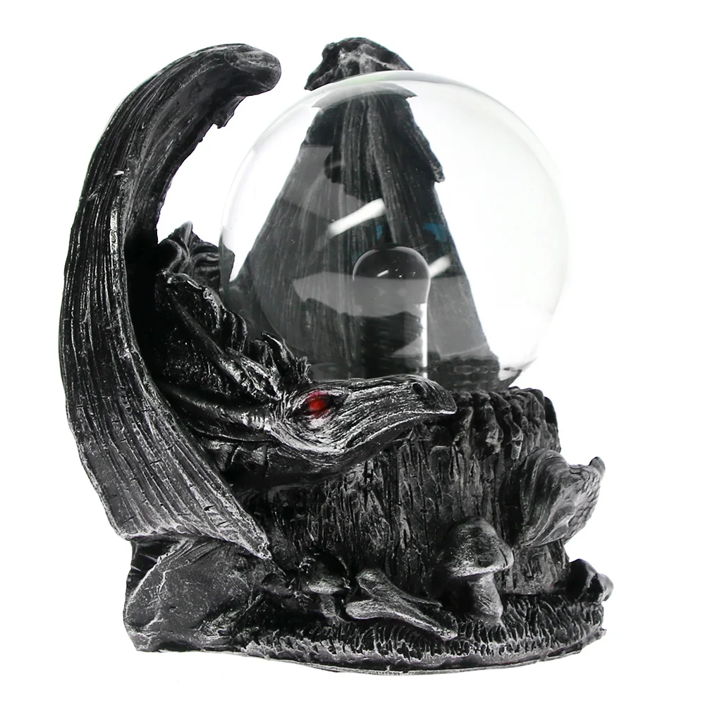 Готический средневековый Электрический плазменный шар драконов настольная