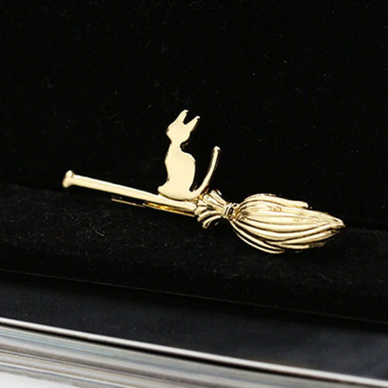 RONGQING модные ювелирные зажимы для галстуков и запонки счастливый Хэллоуин ведьма