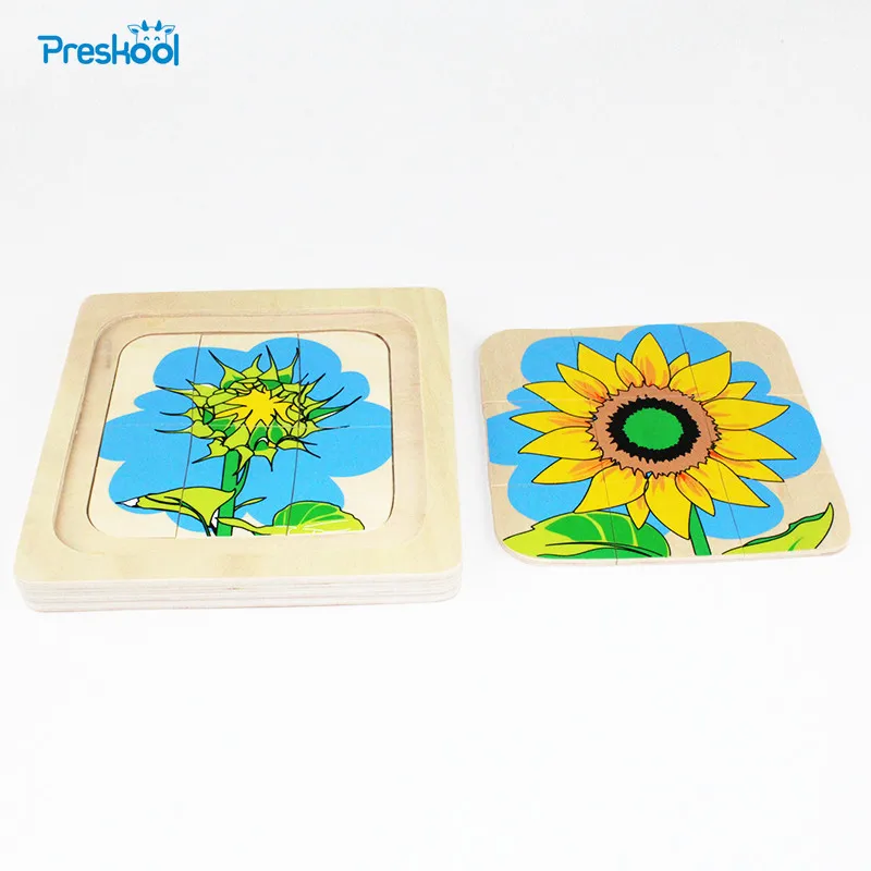 Детские планшеторанты Монтессори, детский дневной цикл, Подсолнухи, головоломки Jingsaw, дошкольные игрушки, джугетты Детские планшеторанты Монтессори, детский дневной цикл, Подсолнухи, головоломки Jingsaw, дошкольные игрушки, джугетты