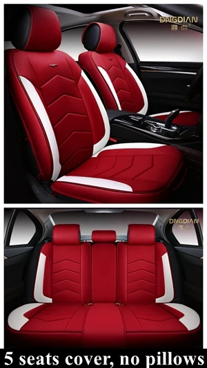red white Standard Сиденья для Citroen C4 C5 C2 C3 C6 DS4 triumph Chevrolet Cruze Captiva aveo Защитные чехлы для сидений, сшитые специально для Opel astra j astra h astra g Insignia astra - Название цвета: red white Standard